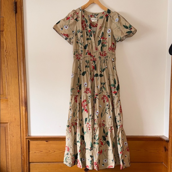 Anthropologie The Somerset Maxi Floral Dress Size L - Picture 3 of 8